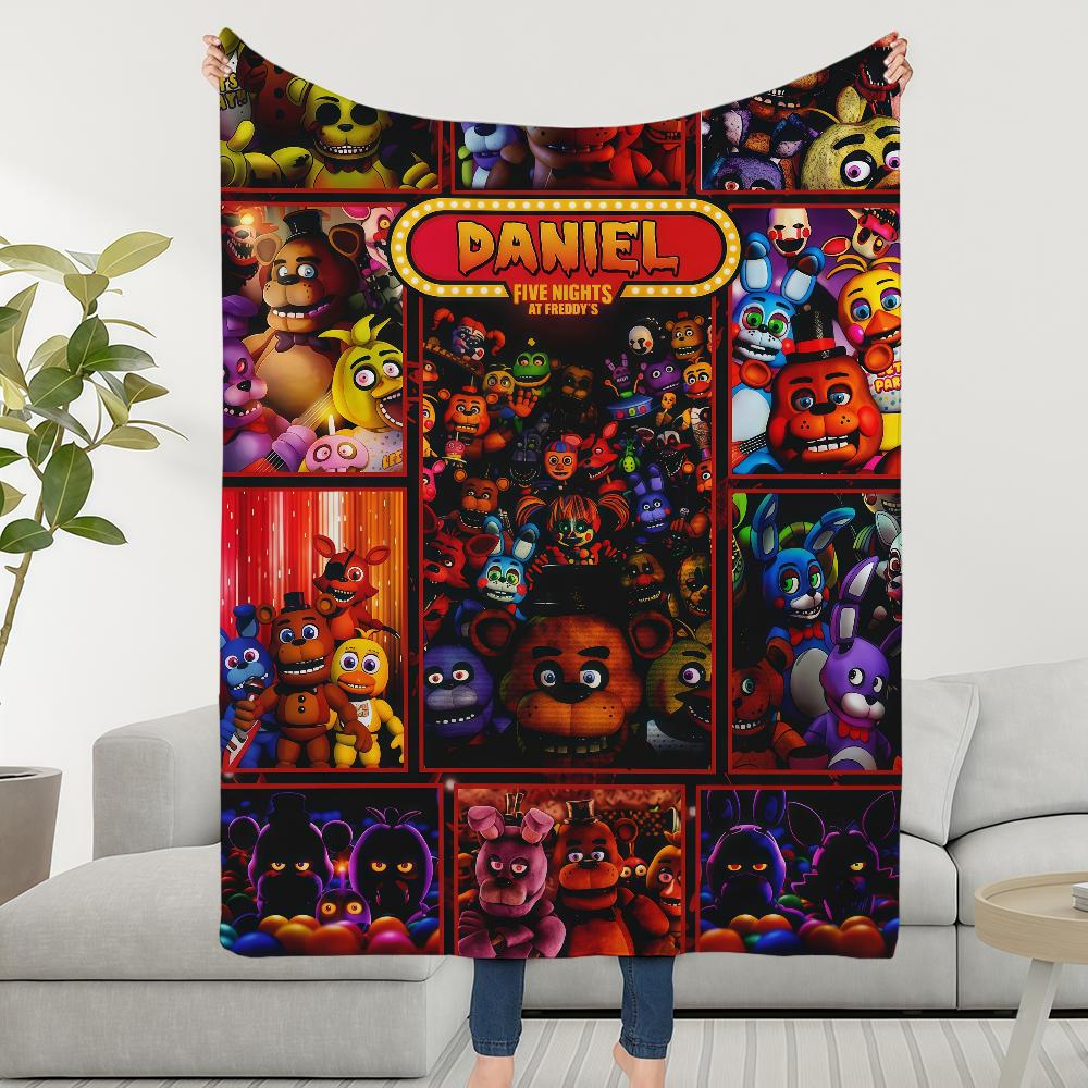 

Blanket At F-Freddys Throw Super Cosy Plush Living Room N-Nights F-FiveS Sofa Couch Childish Birthday Gifts 75cmx90cm
