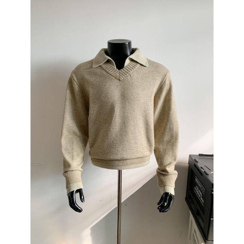 Men s Japanese Two-Piece College-Style Polo Hoodie - Autumn Retro Trend 2XL