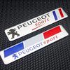 3D Aluminum Alloy Peugeot Car Emblem Badge Decal Sticker for Peugeot 206 207 307 3008 2008 308 408 508 301 208 107