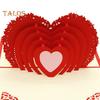 3D-Herz-Popup-Karte, Grußkarte zum Valentinstag, automatische Popup-Liebeskarte für Muttertag, Jahrestagsgeschenk