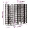 Vidaxl Raised Gabion Planter, Galvanized Iron, 120X50X100