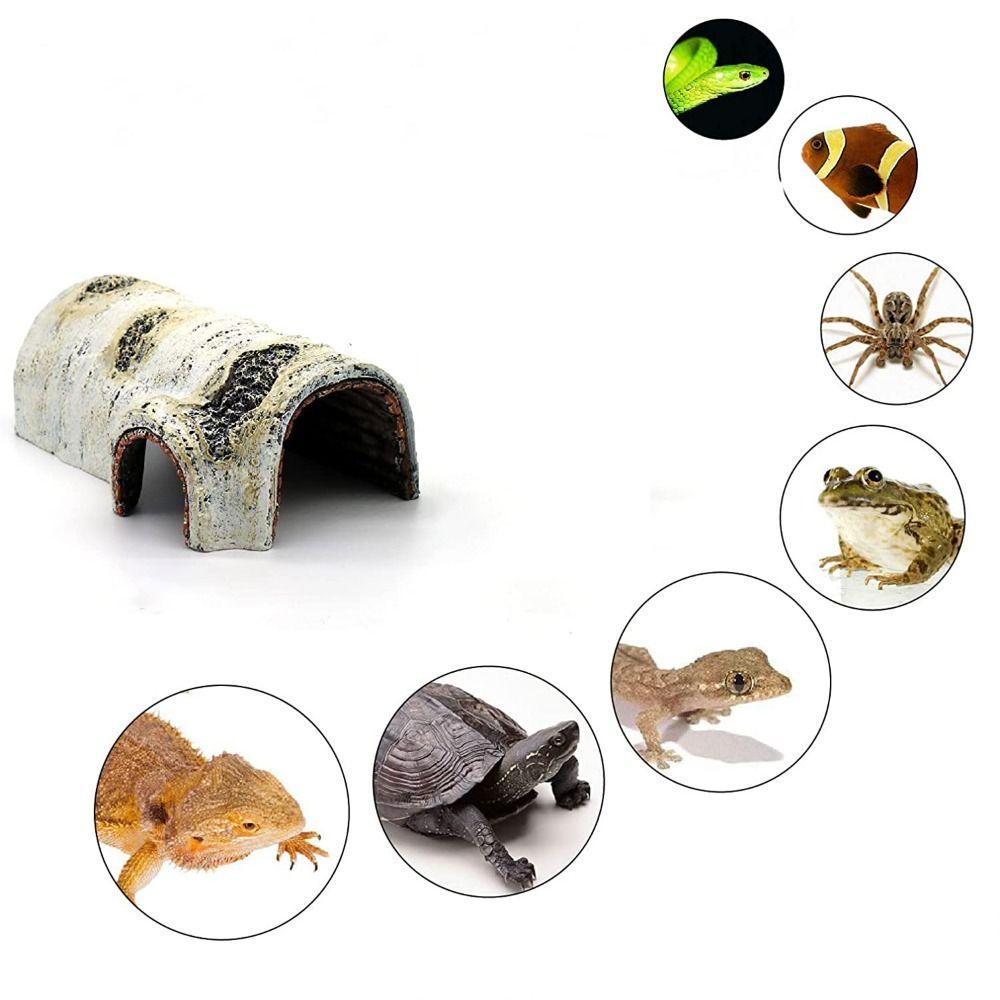 Amphibians Lifelike Lizard Hideout Caves Tortoise Hideout Small Reptile Caves Trunk Habitats