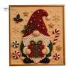 Artistic Faux Pearl Bead Mosaic Christmas Art Kit, 20x20cm Xmas Painting DIY Decorative Gemstone Wall Sparkling 3D Diamond Craft Kit for Adults,