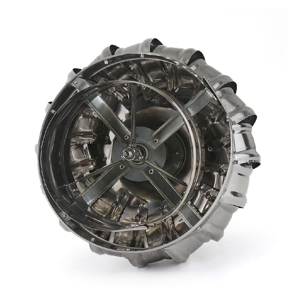 Dachventilator, Windkraftanlagen, Entlüftung, Dachbodenventilator, Edelstahl, silberfarben, 270 mm x 240 mm x 150 mm