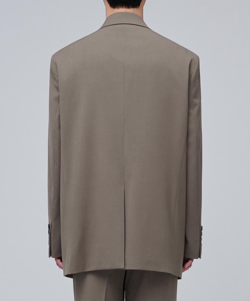 Musinsa Standard Daddy Shoulder Oversized Blazer [Dusty Beige]