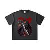 260 GSM Double Yarn 32 Count 100% Cotton Berserk V7 Print Unisex Heavy Cotton T Shirt… More