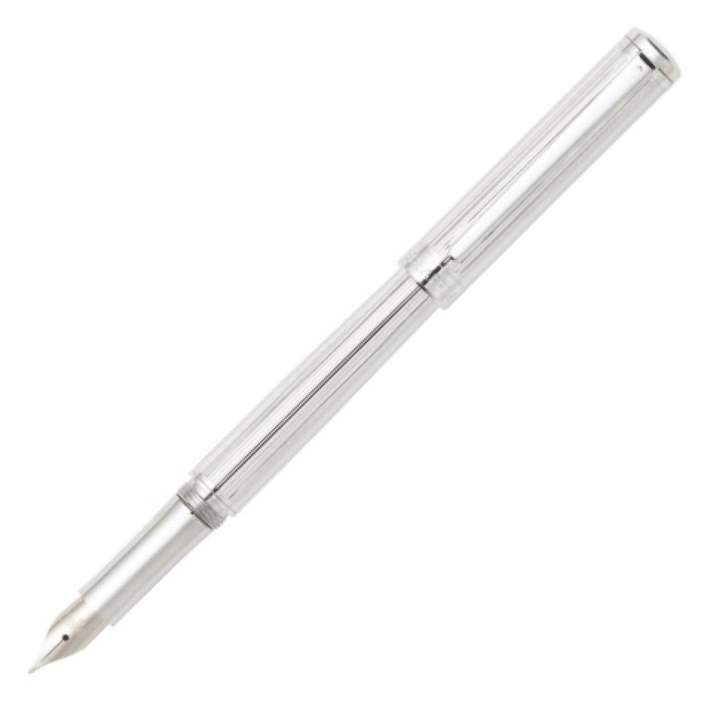 SHEAFFER Fountain Medium Intensity Line Officially Imported Pen, Nib, Chrome, N0923850,