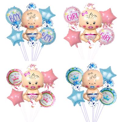 Baby Junge und Mädchen Babyparty Blau Rosa Baby Geburtstag Taufe Feiertag Ballon Dekorationsset