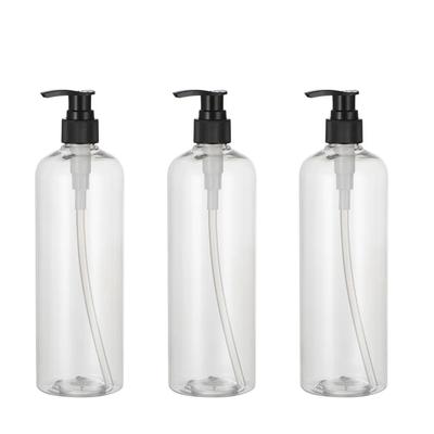 Salle de bain Maison Bouteilles Distributeur de Savon Rangement Douche Transparent 3 pièces 500ml Contenant Crème Lotion Pompe Portable
