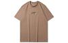 Li-Ning X LINE FRIENDS T-Shirts Unisex Khaki Crew Neck Moderate Straight Fit