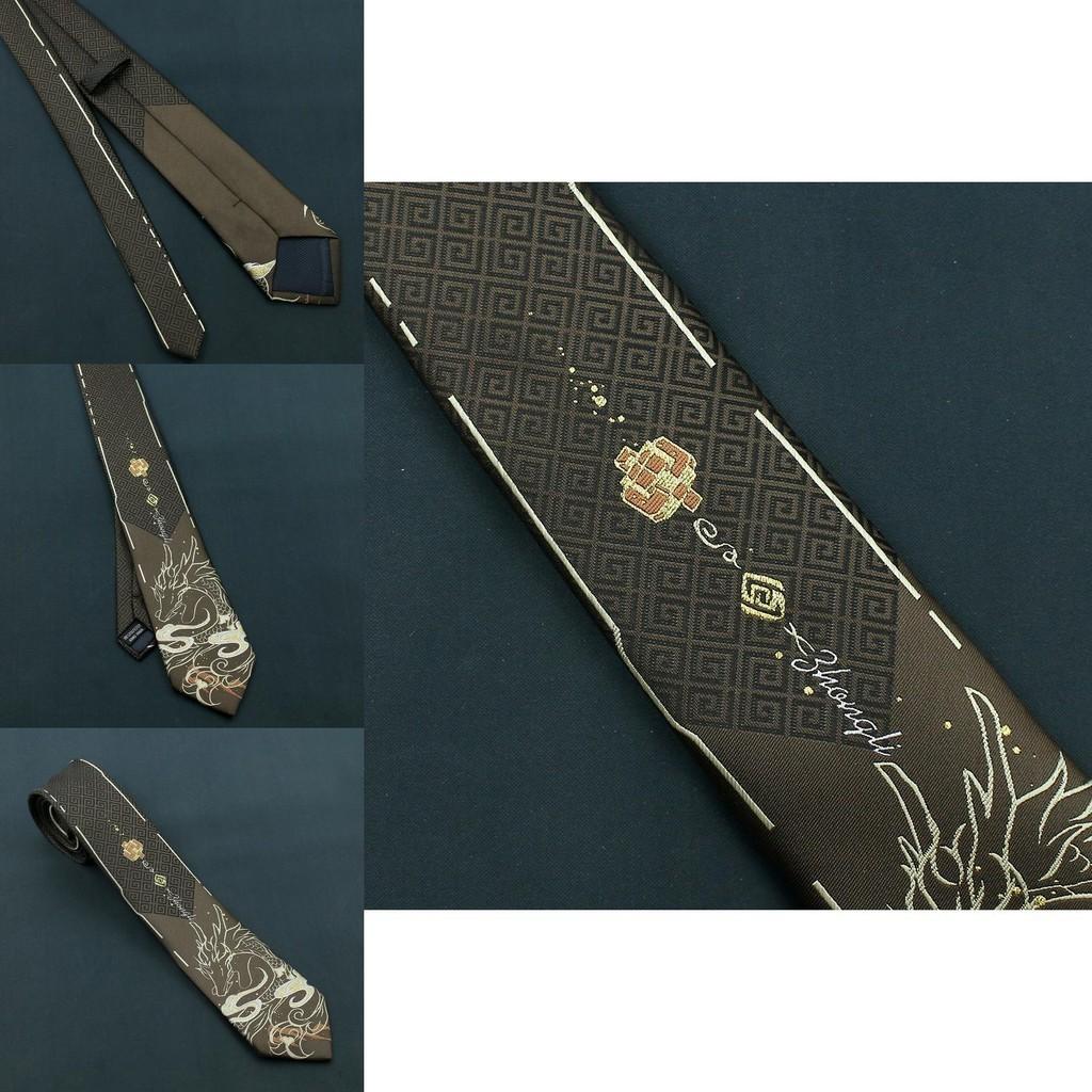 Original Genshin Impact Necktie With Charming Cartoon Characters