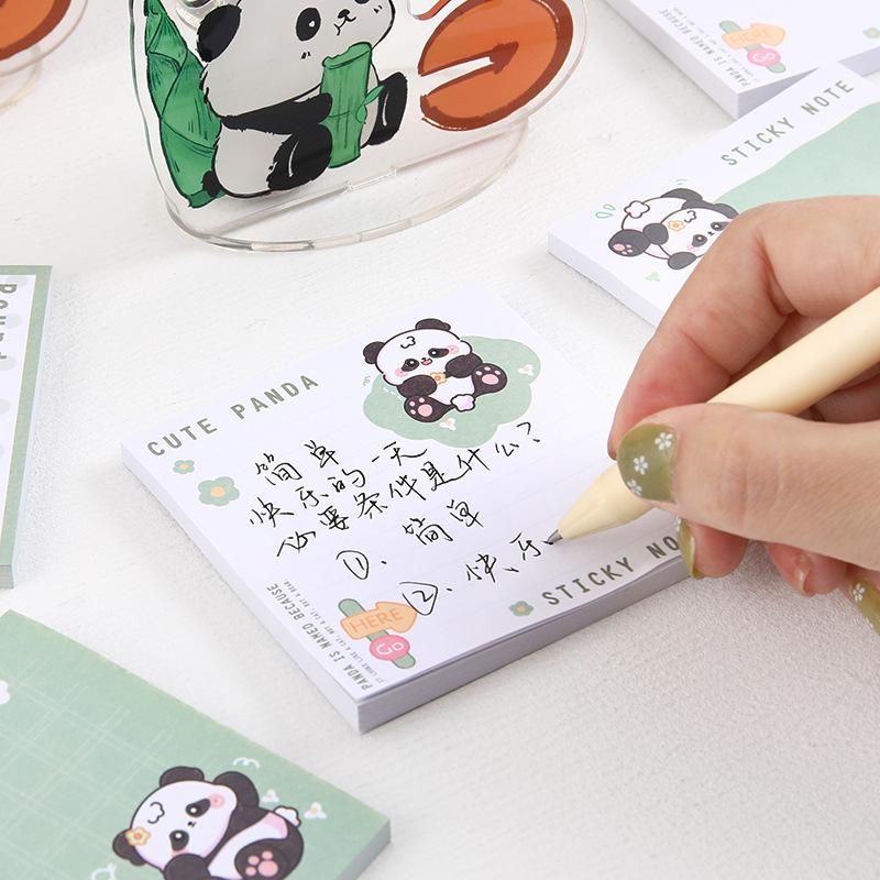 1Pc Cute Panda Alien Notes Student Notes Hand Account Stickers Girl Heart N Times Stickers Office School Supplies Holiday Gift Novelty Stationery