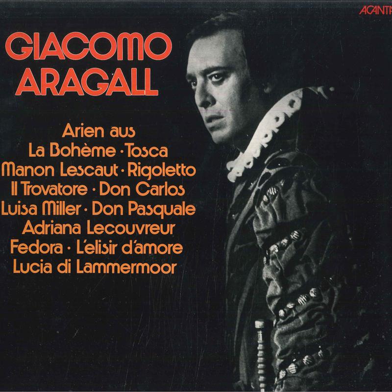 

LP Запись ДЖАКОМО АРАГАЛЬ - Арии из Богема, Тоска, Манон L 29391 ACANTA Германия Классика Б/У