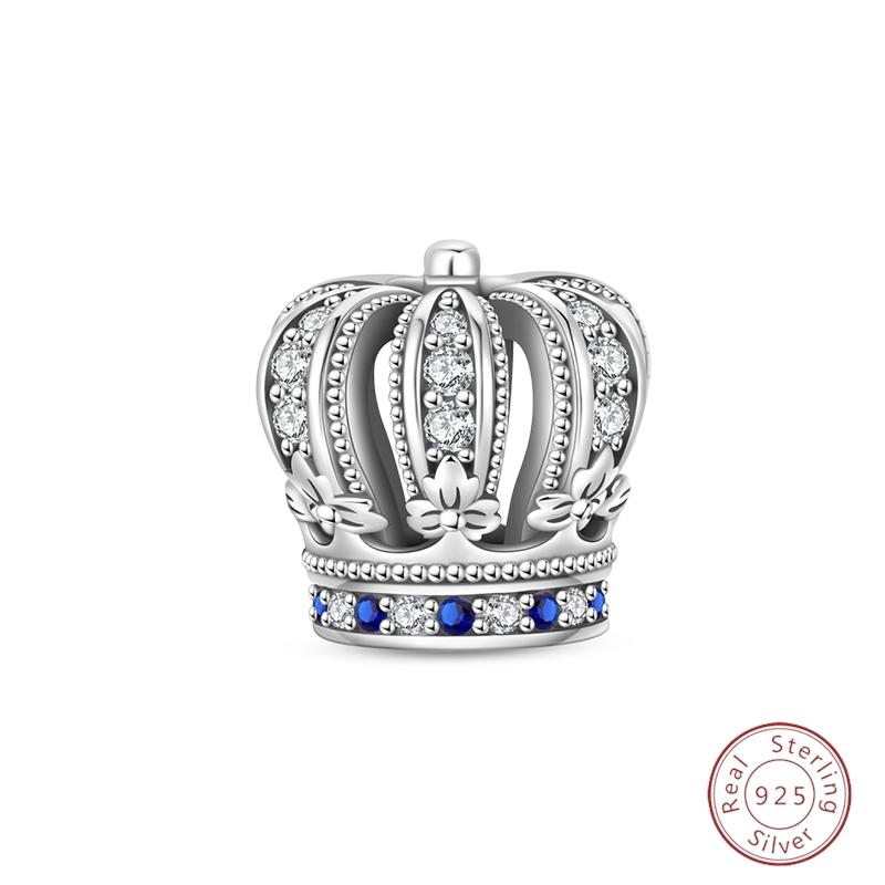 Sweety Copper Cake Poodle Crown Flowers Lover Luminous Charms Beads Fit 3Mm Bracelets Diy Fine Jewelry Making