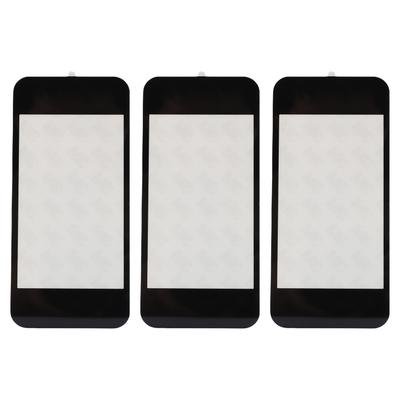 3 Stück Oberer Bildschirm-Lens für New 2DS XL Harz-Spielekonsole Obere Obere Bildschirm-Lens Ersatzabdeckung mit Klebstoff Schwarz