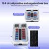 6 Way 12 Way Blade Fuse Box Holder 12V 24V for Car Boat Fuse Holder Block Power Panel Board RV Truck Accessories Set
