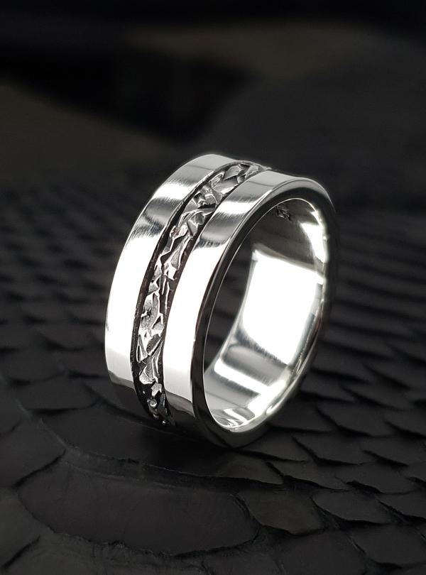 Sterlingworth Steady-F2 Silver Ring