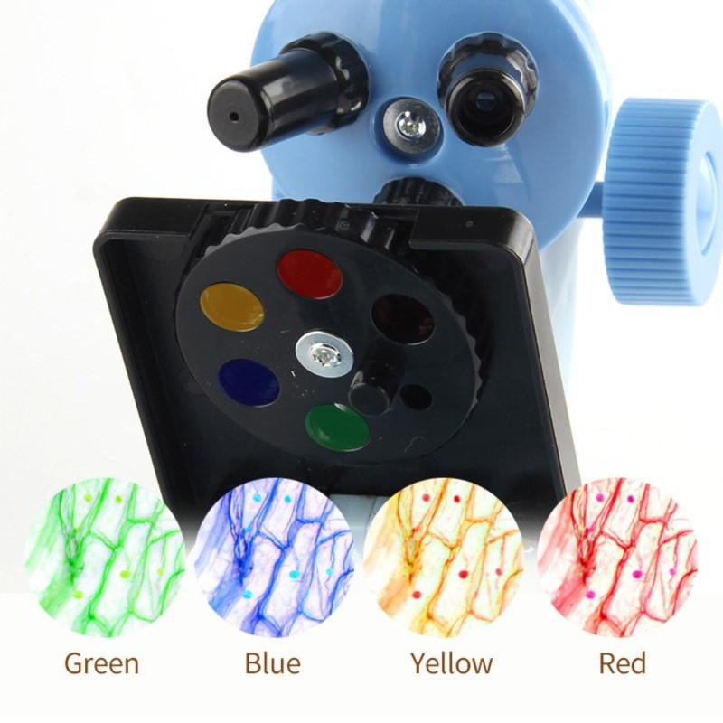Children'S Science Microscope Led High Definition Light Science Experimental Education Toys For Kids Student Science Tool Gifts