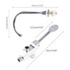 Kitchen Sink Water Faucet High Arc Basin Faucet Foot Pedal Control Water Tap