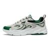 Li-Ning ספיגת זעזועים מטאורית, מונע החלקה, עמיד בפני שחיקה, נעלי ריצה נמוכות, נעלי ספורט לגברים, אפור-שיבולת שועל, ירוק-אשוח, ARXT009-3