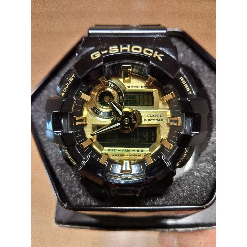 Used CASIO G-SHOCK Black X Gold