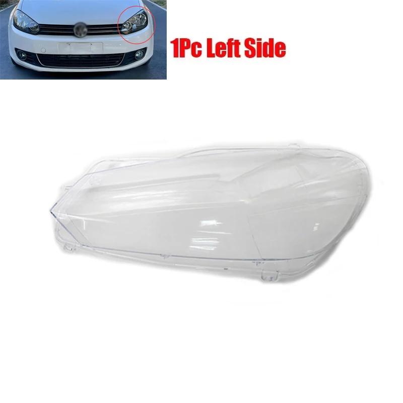Car Front Headlight Lens Covers for Volkswagen VW Golf 6 MK6 GTI R 2010-2014 Transparent Lampshade Headlamp Shell