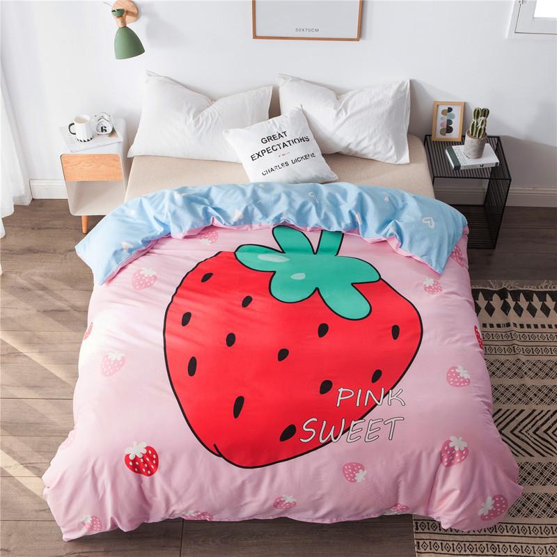 1Pcs Cartoon Dinosaur Duvet Cover 100% Cotton Skin-friendly Breathable Zipper Quilt Cover for Kids Boys Girls Bedroom Decor