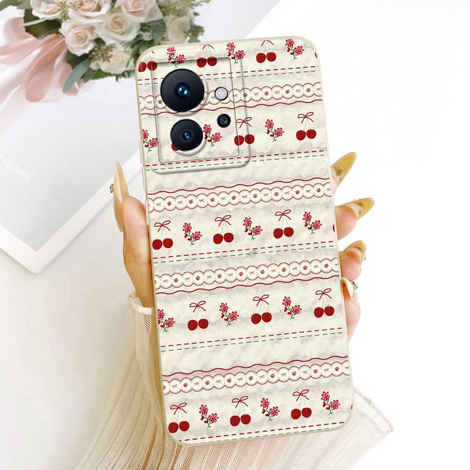 Daisy Bow Pattern Butterfly Flower Cherry Back Cover For Infinix Zero Ultra Phone Case Soft Silicone Casing On Infinix Zero 8 8i