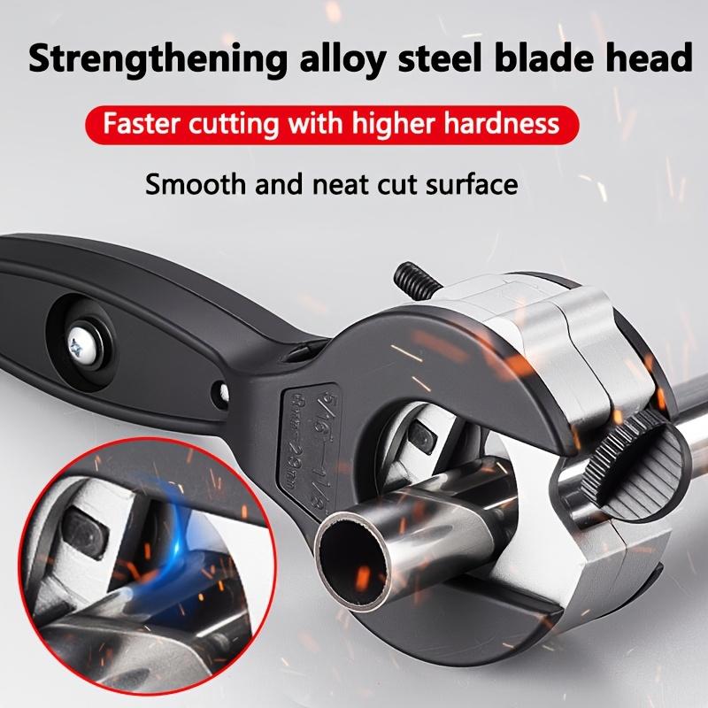 Heavy Duty Ratchet Pipe Cutter, Multi-purpose Ratchet Pipe Cutter, Suitable for Copper, Aluminum, Iron, Stainless Steel, PPR, PE Pipes