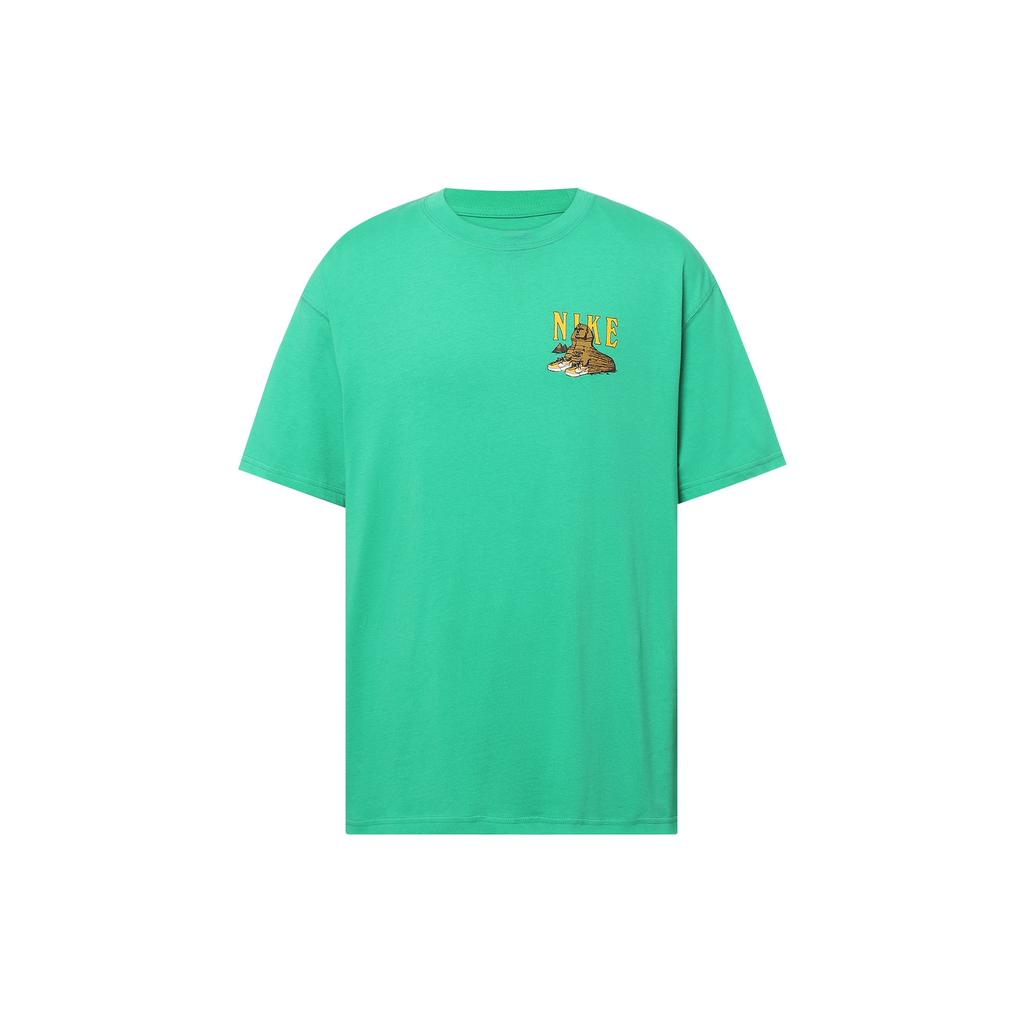 Nike Cartoon Print Short Sleeve T-Shirt Men Tops Green FJ1142-324