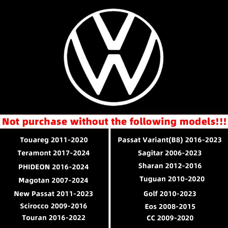 

For VW VOLKSWAGEN New 2Pcs Car Door Projector Lamps Welcome Lights Accessories For VW GTI Golf Passat CC Sagitar Tuguan Touran T