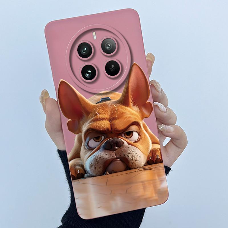 Case For Realme 12 Pro Plus 12 Plus 12X 5G Phone Case Cartoon Pretty Flower Liquid Silicone Soft TPU Protective Cover Shell Capa