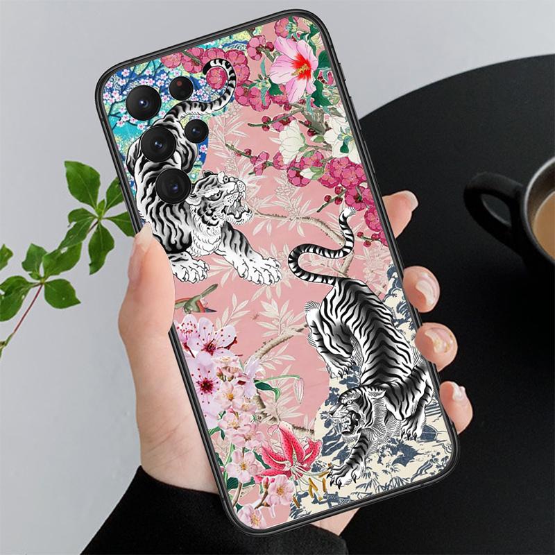 Handyhülle für Samsung A55 A16 A56 A36 A35 A15 A53 A54 A33 A34 A25 A05S A52 A52S A14 A26 A71 Tiger Kunst
