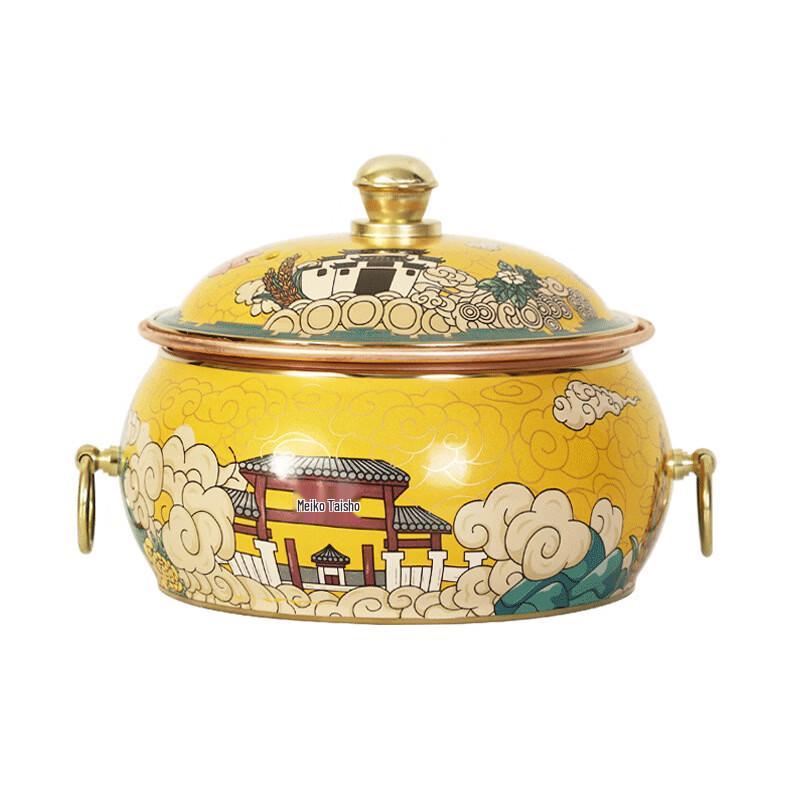 ZISIZ Old Beijing Individual Shabu-Shabu Hot Pot with Copper Inner