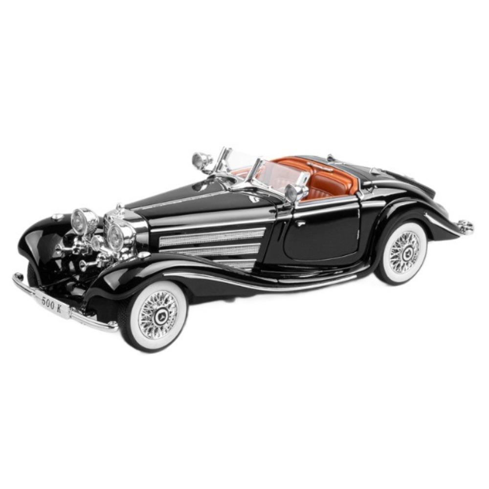 

Литий 1/18 Benz 1936 500K Класичний Автомобіль Сплав Металева Модель Звук і Світло Іграшка Колекція Дисплей Прикраса Подарунок на День Народження для Дітей чорний