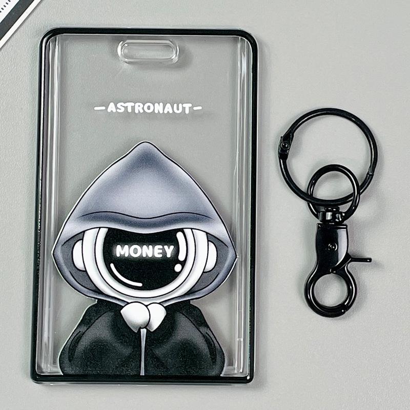 

High School Student Acrylic Keychain for Meal & Campus Cards - Transparent Octopus Design