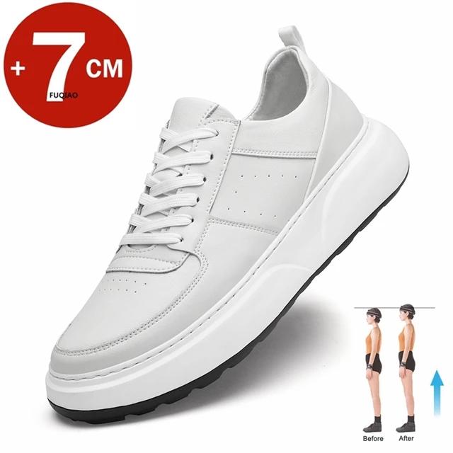 

Мужские кроссовки Скрытые каблуки Обувь на платформе Дышащая обувь для увеличения роста Для мужчин Увеличивающие стельки 7 см Лифт Спортивная Повседневная Обувь для роста 38