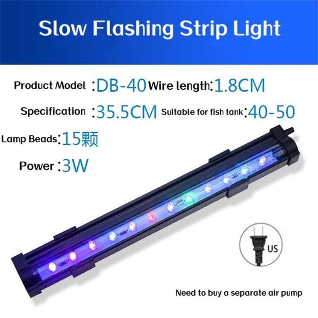 Acvariu Rezervor Pești LED Lumină Colorată Stecher EU/SU Strip Lampă Bară Rezistentă la Apă Submersibilă Lumini Submersibile Decor Rezervor
