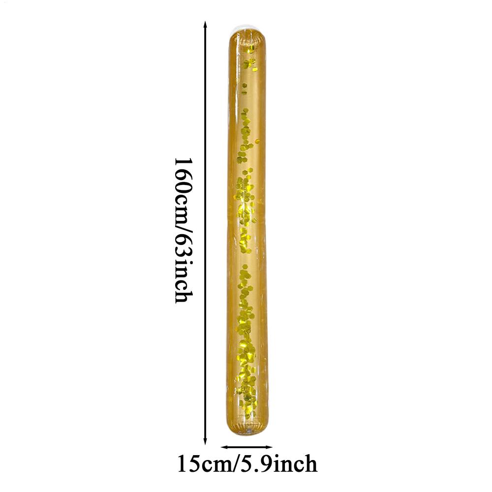 Giant inflatable pool buoyancy bar, sequined swimming stick, adult inflatable buoyancy bar, water play toy stick, for pool золотой
