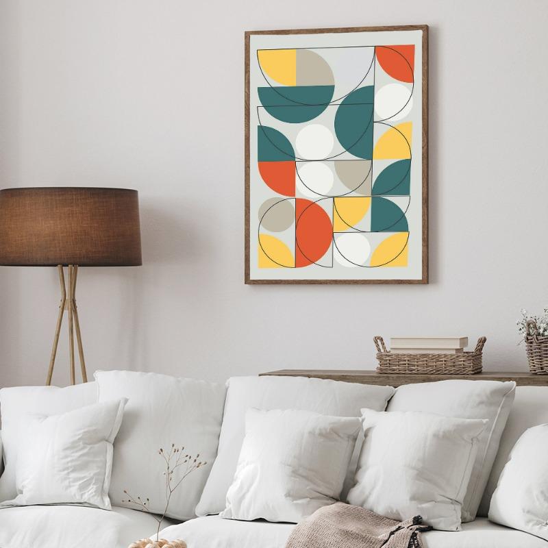 Modernist Bauhaus Geometric Canvas Vintage Posters Sticky Vintage Room Home Bar Cafe Decor Kawaii Room Decor