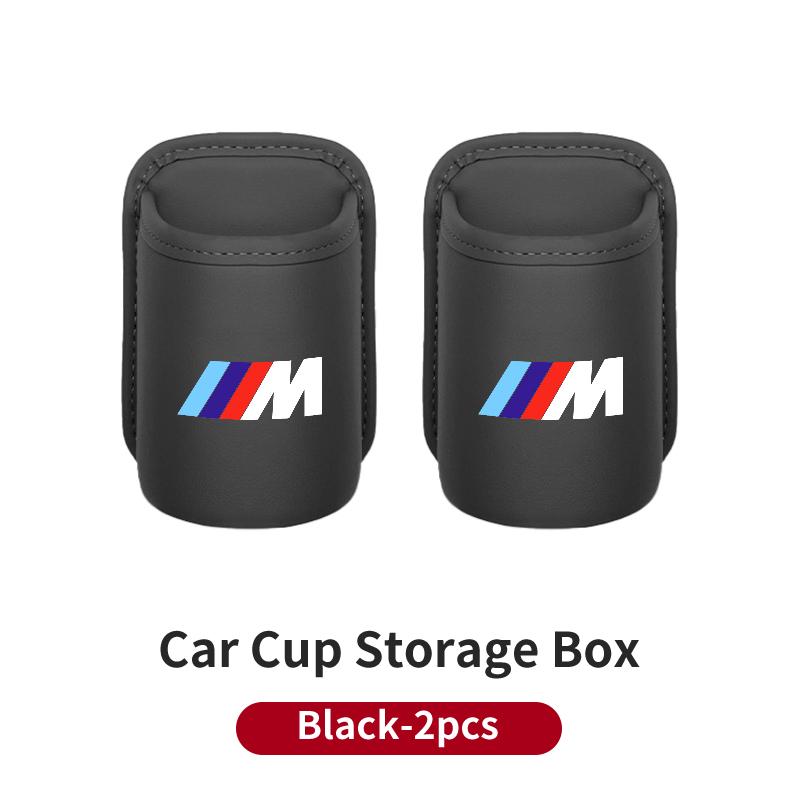 2025 Hot Leather Car Door Cup Holder Organizer Storage Bin Drink Rack Auto Cup Holder Car Interior Accessories For BMW E46 E90 E