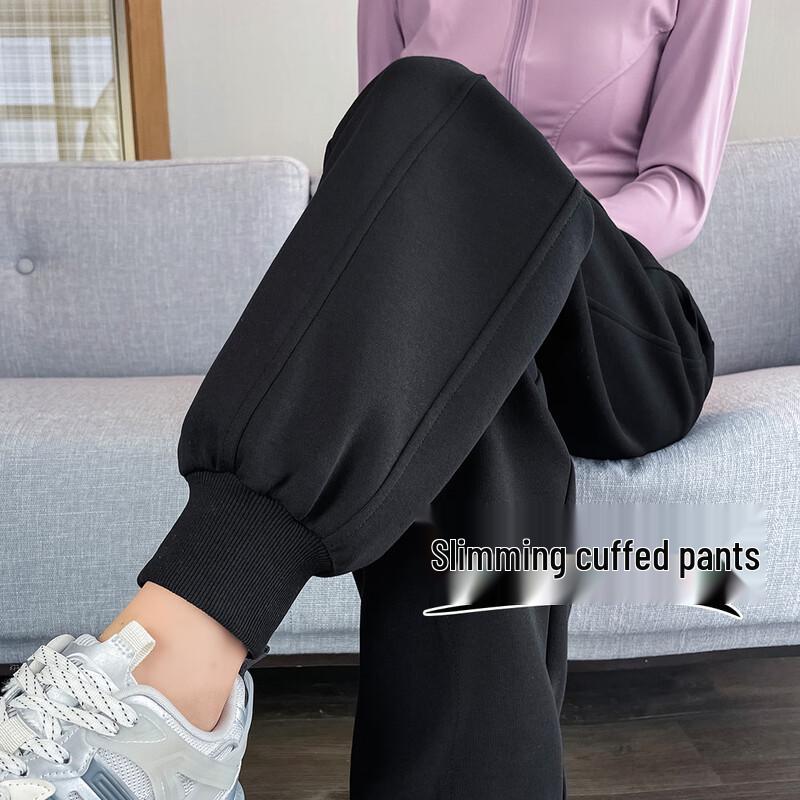 Damen High-Waist Schlankmachende Jogginghose