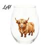 Fall Harvest Party Supplies Halloween Theme Glass Tumbler Ghost Black Cat Skull Pumpkin Hand Painted Cups Cup Spooky Lead-free Glassware for Party
