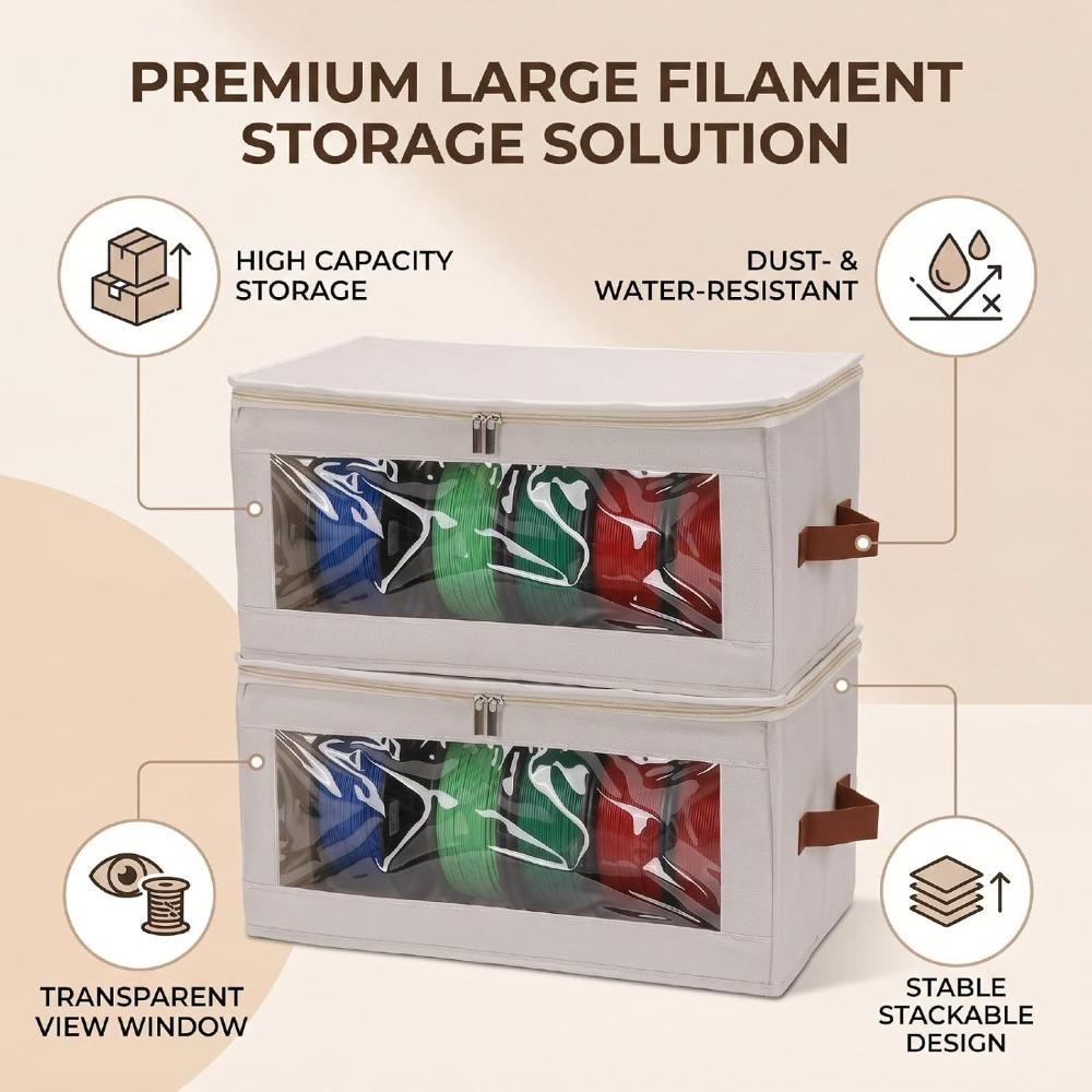 Foldable Filament Storage Box Water Proof Oxford Fabric Filament Spool Container Indoor Storage