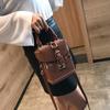 Feel 2025 new women's bag belt buckle rivet box bag small square bag fashionable retro portable messenger bag