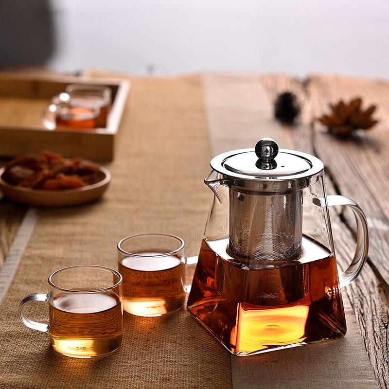 ZISIZ Heat-Resistant Flower Tea Pot
