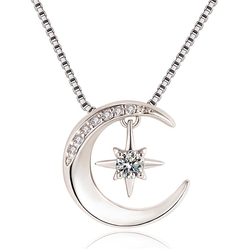 925 Silver Necklace Pendant Dolphin AAA Zircon For Women Fashion Clavicle Chain Necklaces Wedding Party Jewelry Gift