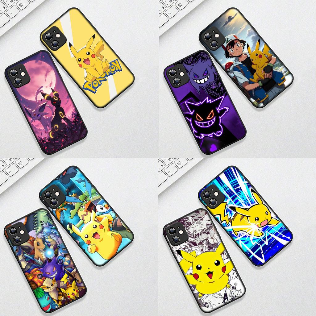Phone Cover P-Pokemons GO Gengar P-Pikachus for Xiaomi Redmi Note 12 10 11 9 8 Pro 10C 12C 9T 9A Note11 Note12 5G 4G Soft Case