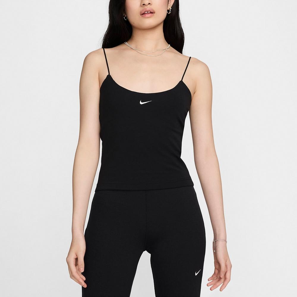 New Nike Logo Print Spaghetti Strap Top FN3686-010