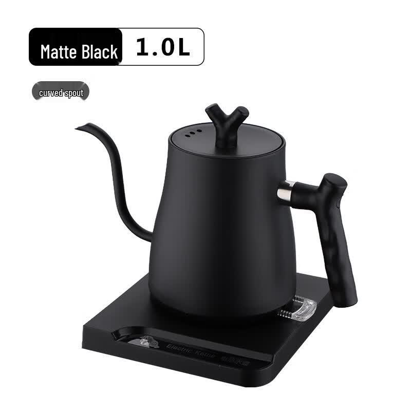 1L Electric Gooseneck Kettle with Temperature Control CN plug (adapter included) белый